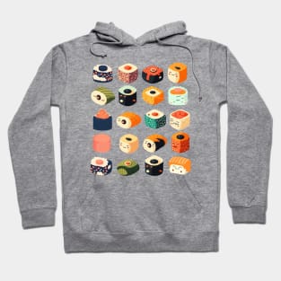 sushi pattern Hoodie